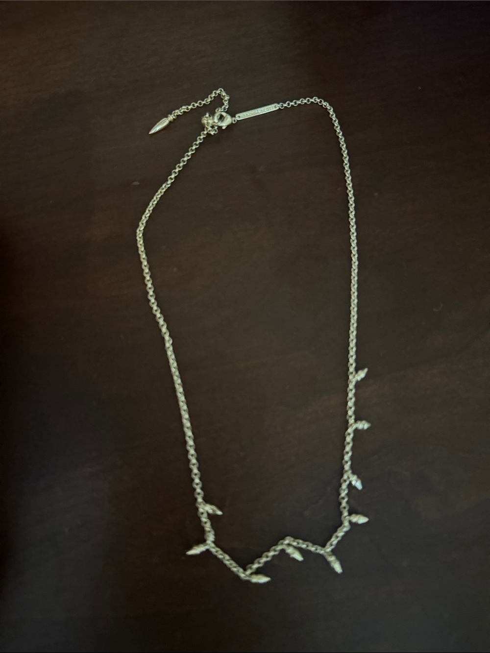 Kendra Scott Silver Spike Accent Necklace